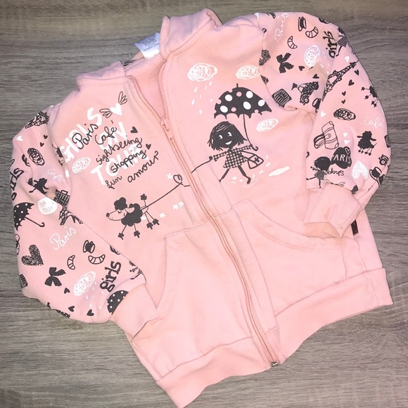 Pulla Bulla Girls Paris Hoodie Zip set - Picture 2 of 6